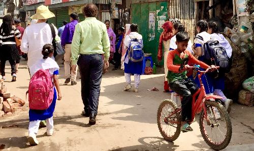 Boy on a bike